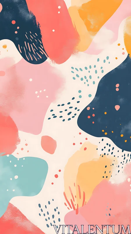 Chromatic fluid fields with gestural micro-mark clustering.