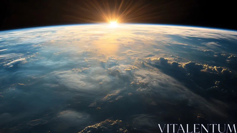 Solar terminator illuminates Earth&rsquo;s atmosphere in orbit view