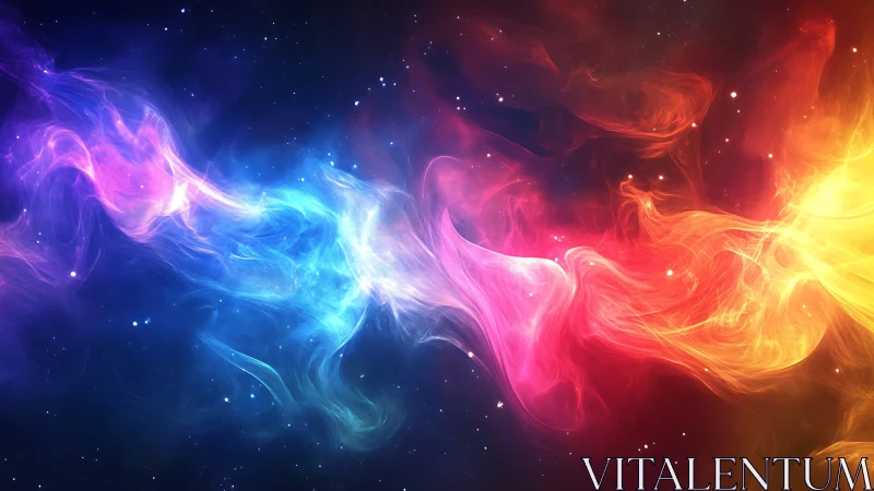 Multicolor bipolar nebula filaments in deep interstellar space