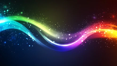 Spectral spline waveforms with luminescent particle dispersion.