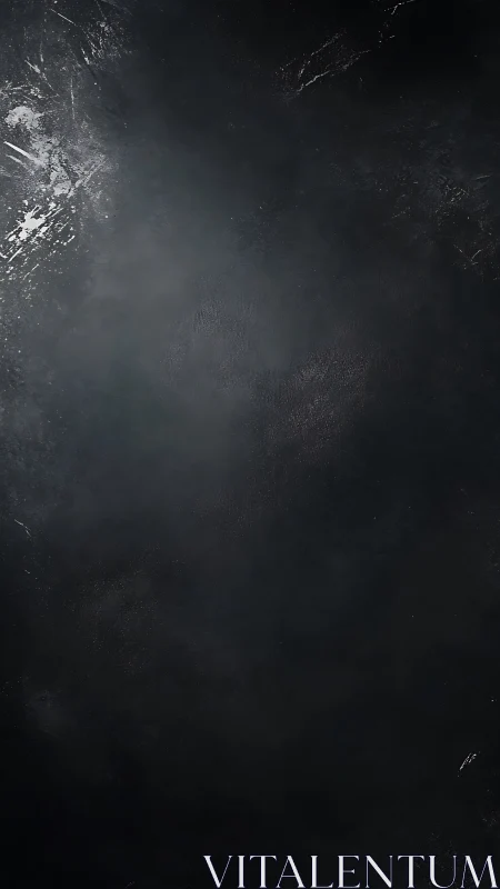 Dark textured background with subtle light and scratches.