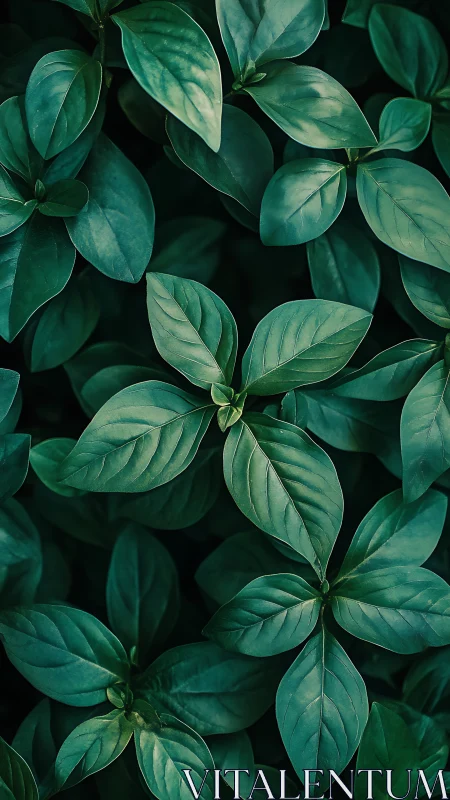 Lush emerald foliage forms a calming natural background