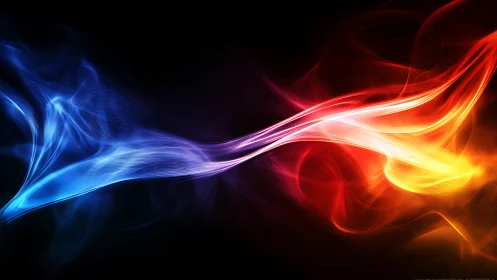 Opposing Plasma Streams with Chromatic Gradient Emission.