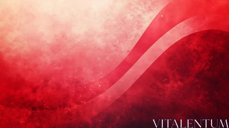 Red and White Abstract Wave Background with Textured Effect.