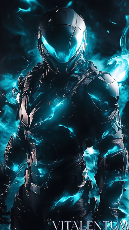 Neon-charged exosuit operative in volatile plasma corona.