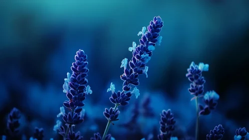 Luminescent Lavender Dreams in Twilight Glow.