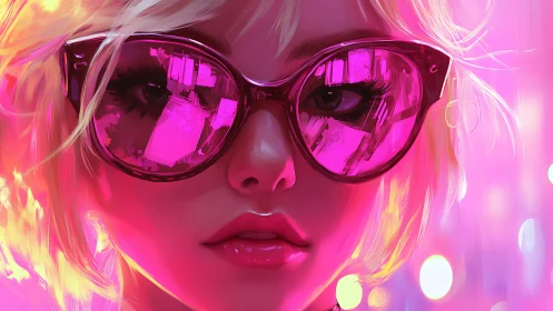 Neon-illuminated portrait uses high-saturation rim lighting and specular reflections