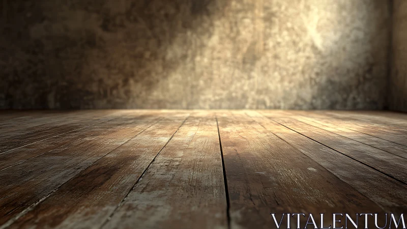 Sunlit wooden floor invites calm moments in a quiet room