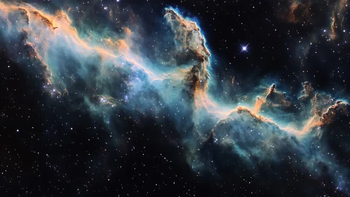 Starglow nebula clouds drifting softly through deep space.