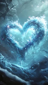Frozen Heart Glows with Ethereal Magic.