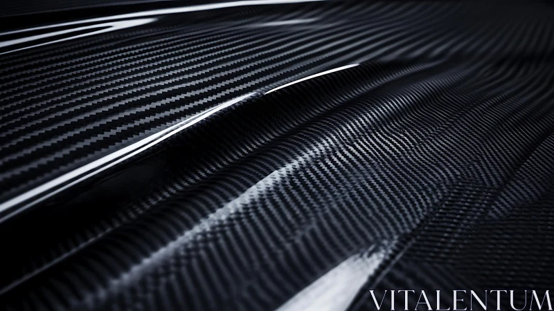 Carbon fiber surface ripples with glossy woven reflections.