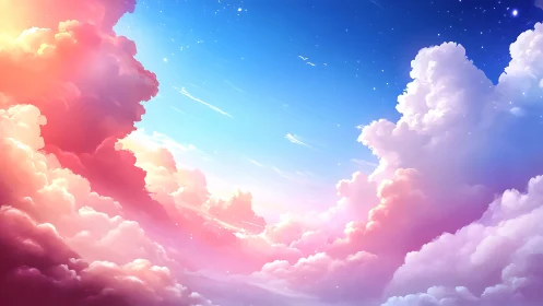 Dream-washed sunrise kingdoms floating in candy clouds.