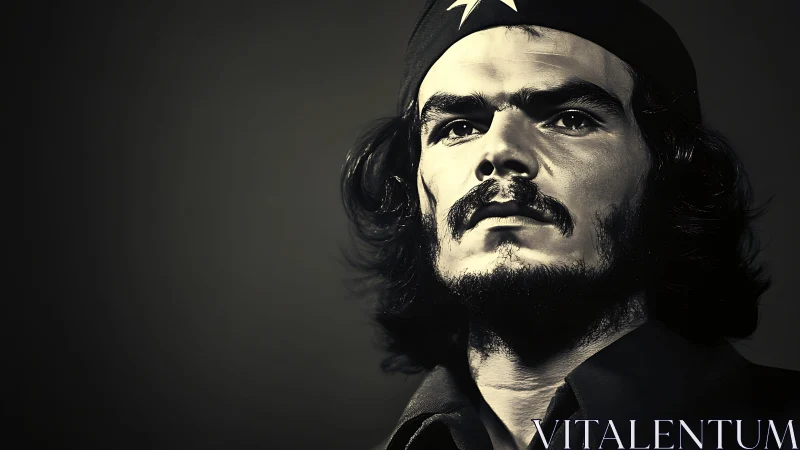 Revolutionary portrait renders intense gaze in monochrome