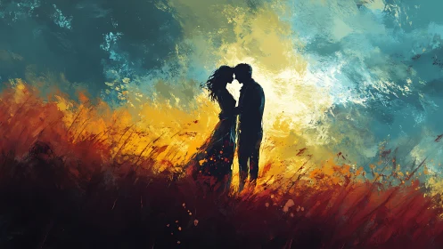 Two Souls Ablaze in Golden Light.