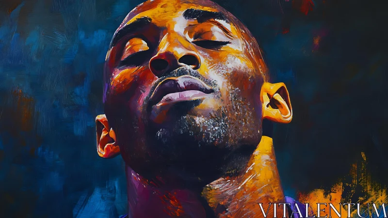 Portrait captures an athlete’s quiet, triumphant reflection in color