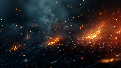 Golden Embers Dance Through the Twilight.