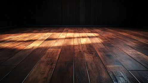 Sunlit wooden floor inviting quiet moments and calm reflection.
