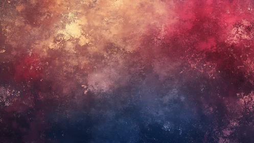 Nebulous bokeh gradient unifying warm nebula tones and deep blues