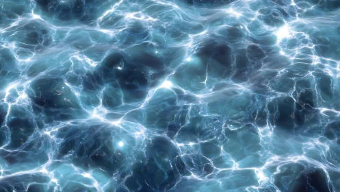 Specular caustic wavefield shows dynamic refractive water surface