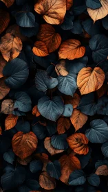 Midnight copper leaves in a cozy autumn tapestry.