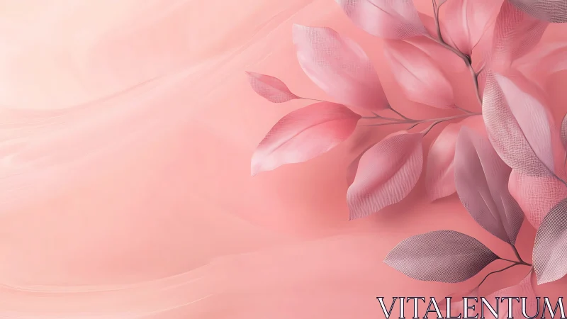 Soft coral foliage with translucent botanical gradients.