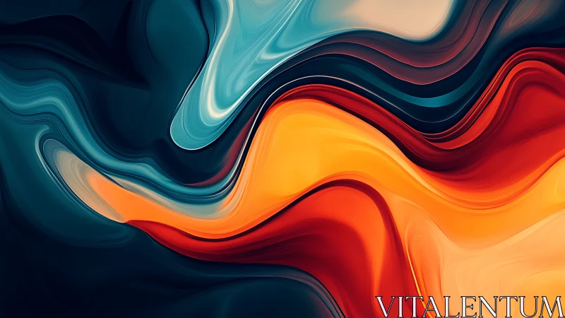 Color currents collide and swirl like molten cosmic rivers