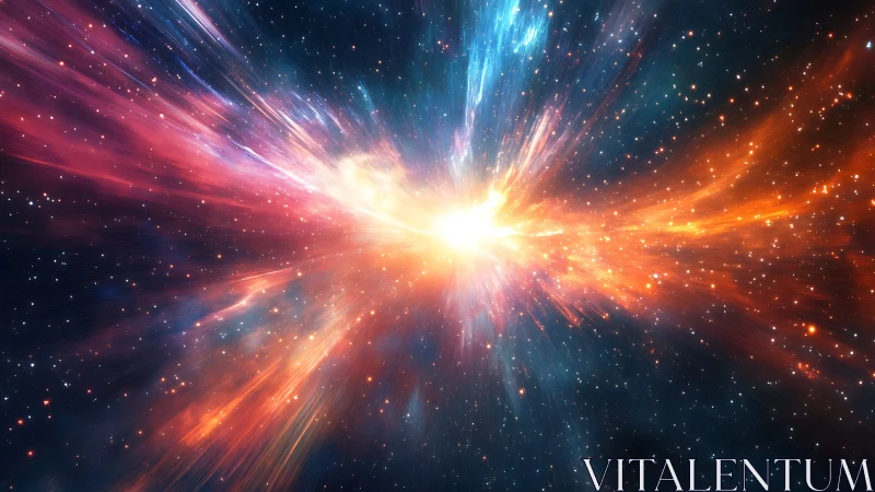 Stellar energy burst radiates across dense star field