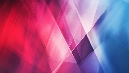 Abstract geometric background with vibrant pink and blue gradients.