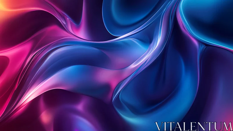 Gradated chromatic surfaces form fluid, continuous curves