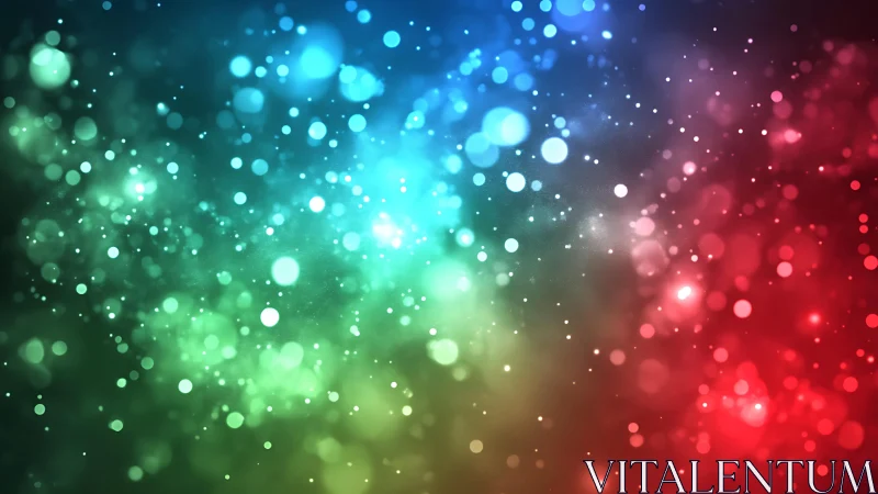 Colorful abstract bokeh lights over gradient background design.