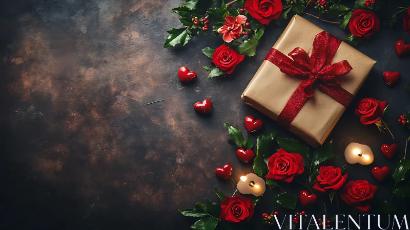 Romantic Gift Wrapped in Love and Roses.