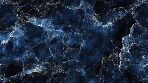 Deep blue cosmic marble texture shimmers with subtle starlight