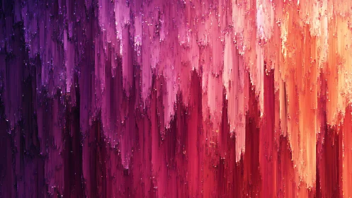 Radiant vertical color streams cascade in prismatic motion.