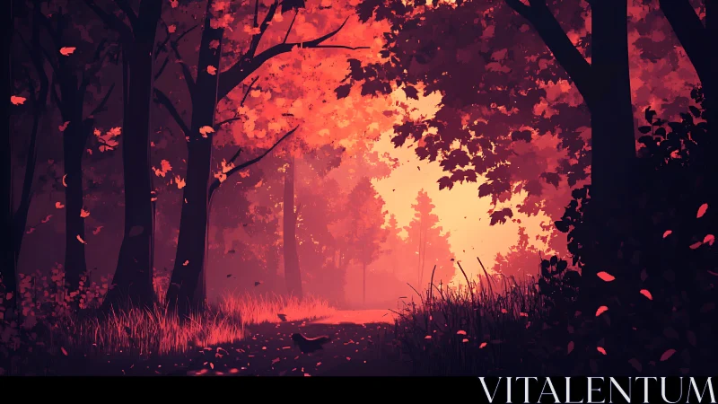 Molten Gateway: Where Autumn Bleeds Into Twilight.