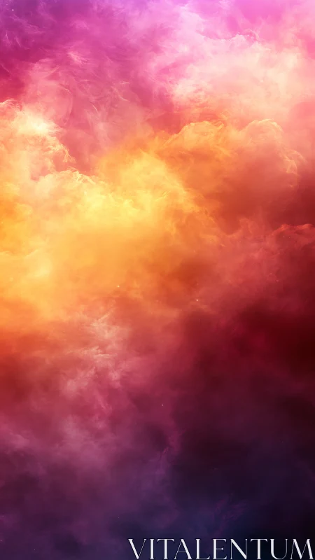 Chromatic nebular diffusion with vertical gradient dynamics.