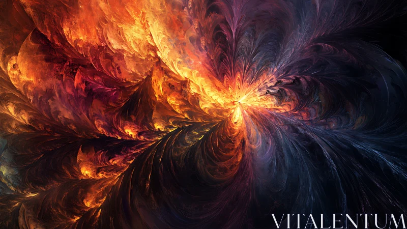 Fractal plasma vortex with radiating thermodynamic filaments.