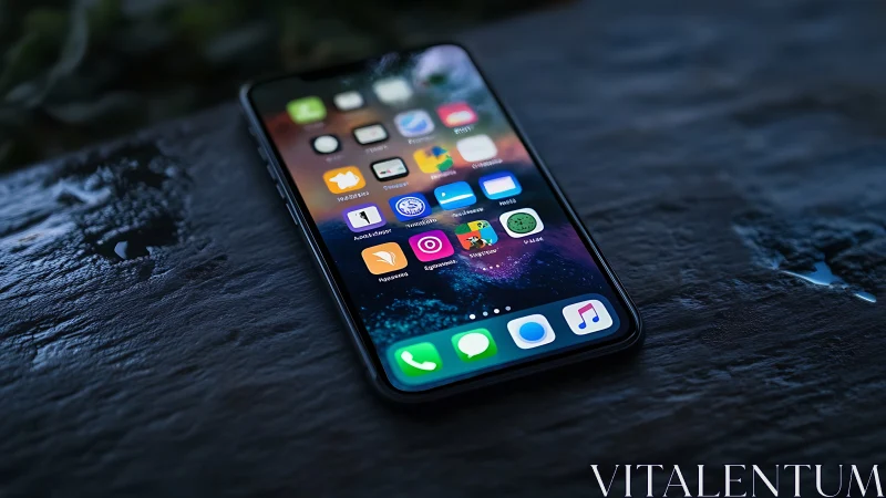 Modern iPhone Home Screen Glows with Vibrant Apps