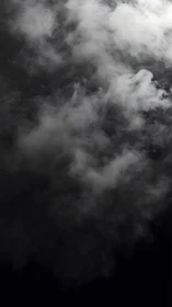 Dense drifting smoke clouds on neutral dark background.