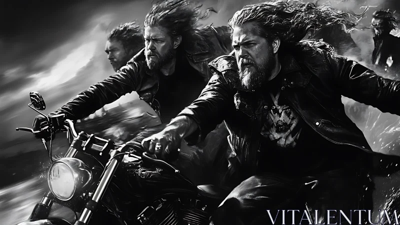 Dynamic biker composite captures high-speed motion blur and intensity