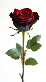 Stunning Red and Black Rose Captures Pure Romance and Elegance
