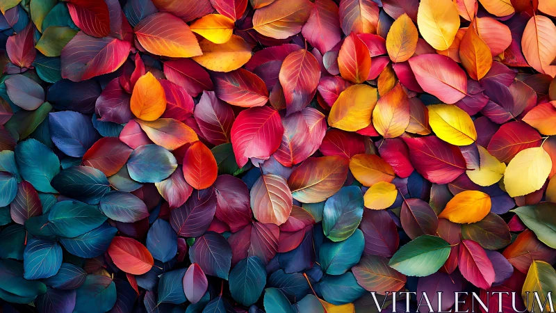 Color-drenched autumn leaves in a joyful swirling mosaic.