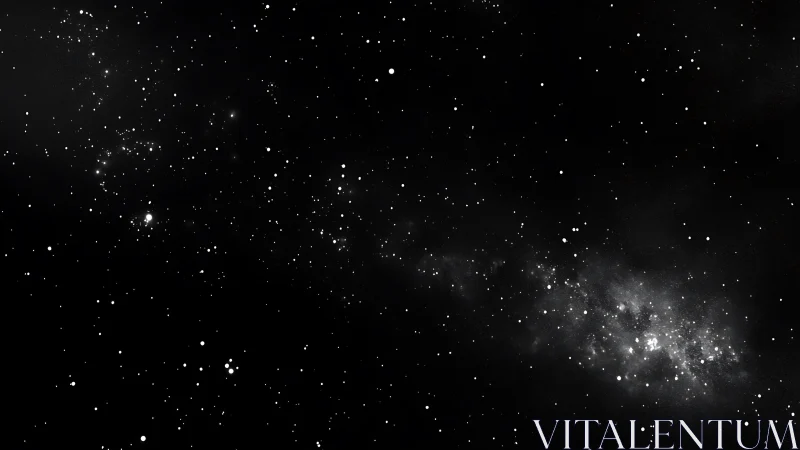 Dense starfield reveals bright galactic dust lane.