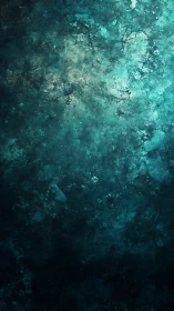 Textured teal and dark abstract surface fills vertical frame
