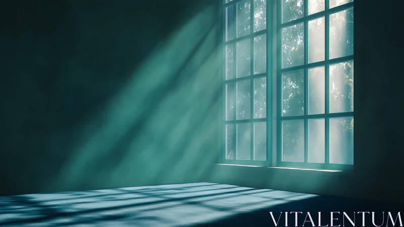 Morning hush where dust motes drift like quiet constellations.