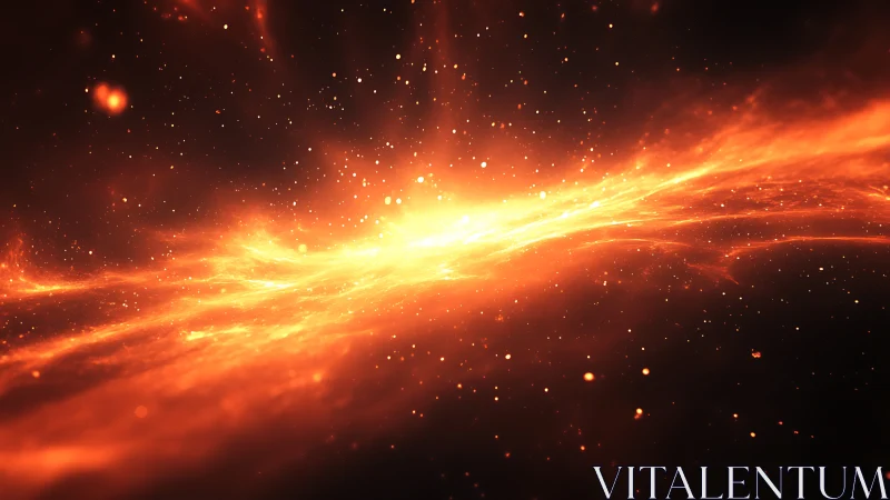 Solar storm river carving a molten path through night.