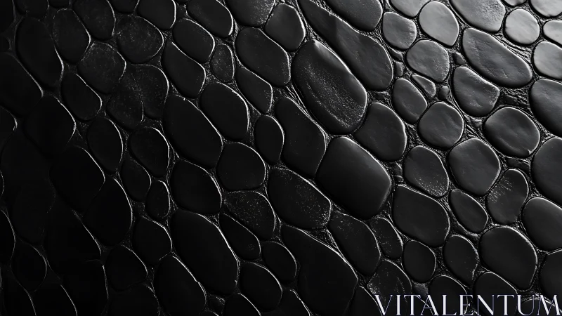 Close black pebble texture with glossy organic surface.