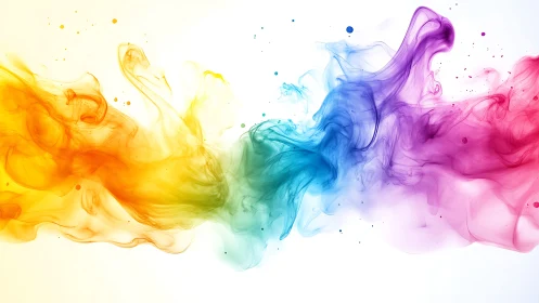 Colored fluid plumes form a continuous horizontal gradient