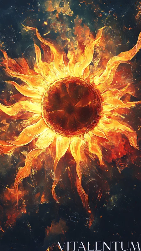 Blazing solar vortex radiates molten cosmic energy