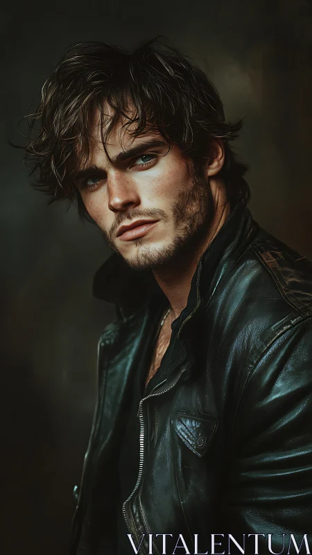 Storm-eyed drifter leans into the shadows and owns them