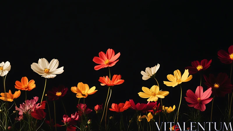 Radiant Cosmos Blooms Against Darkness.